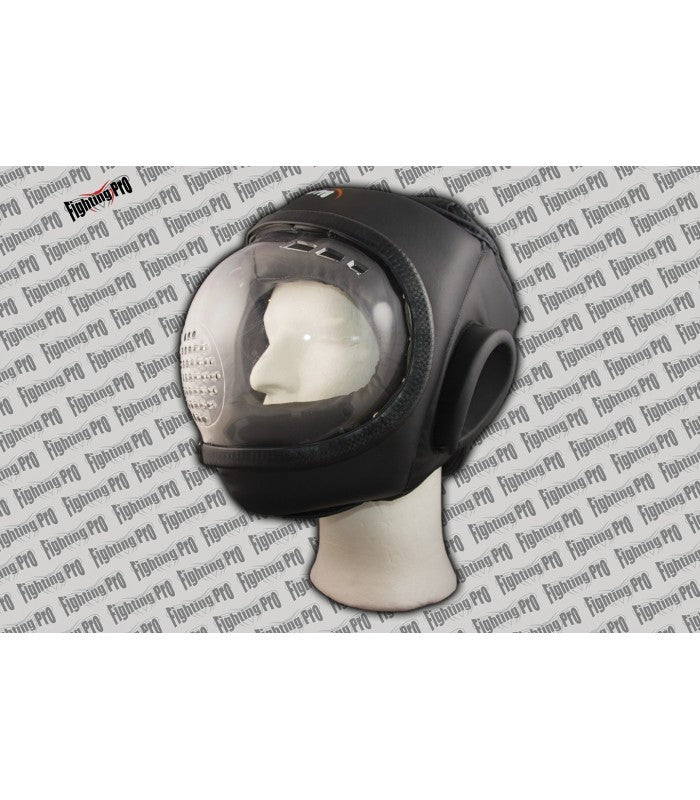 Black bubble helmet