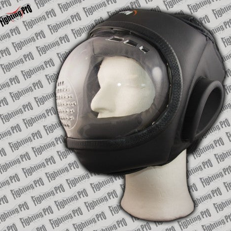 Black bubble helmet