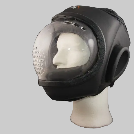 Black bubble helmet