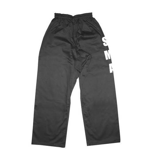 Pantalon noir marqué SMA