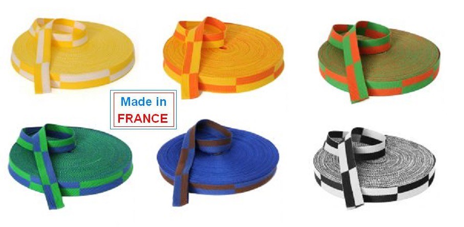 Rouleaux de Ceinture Bicolore de KARATE