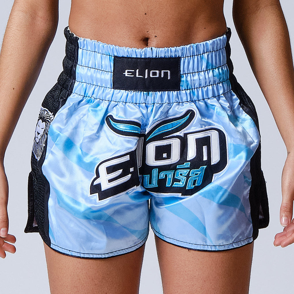 Short de Boxe Thaï ELION Raja-Sky Blue
