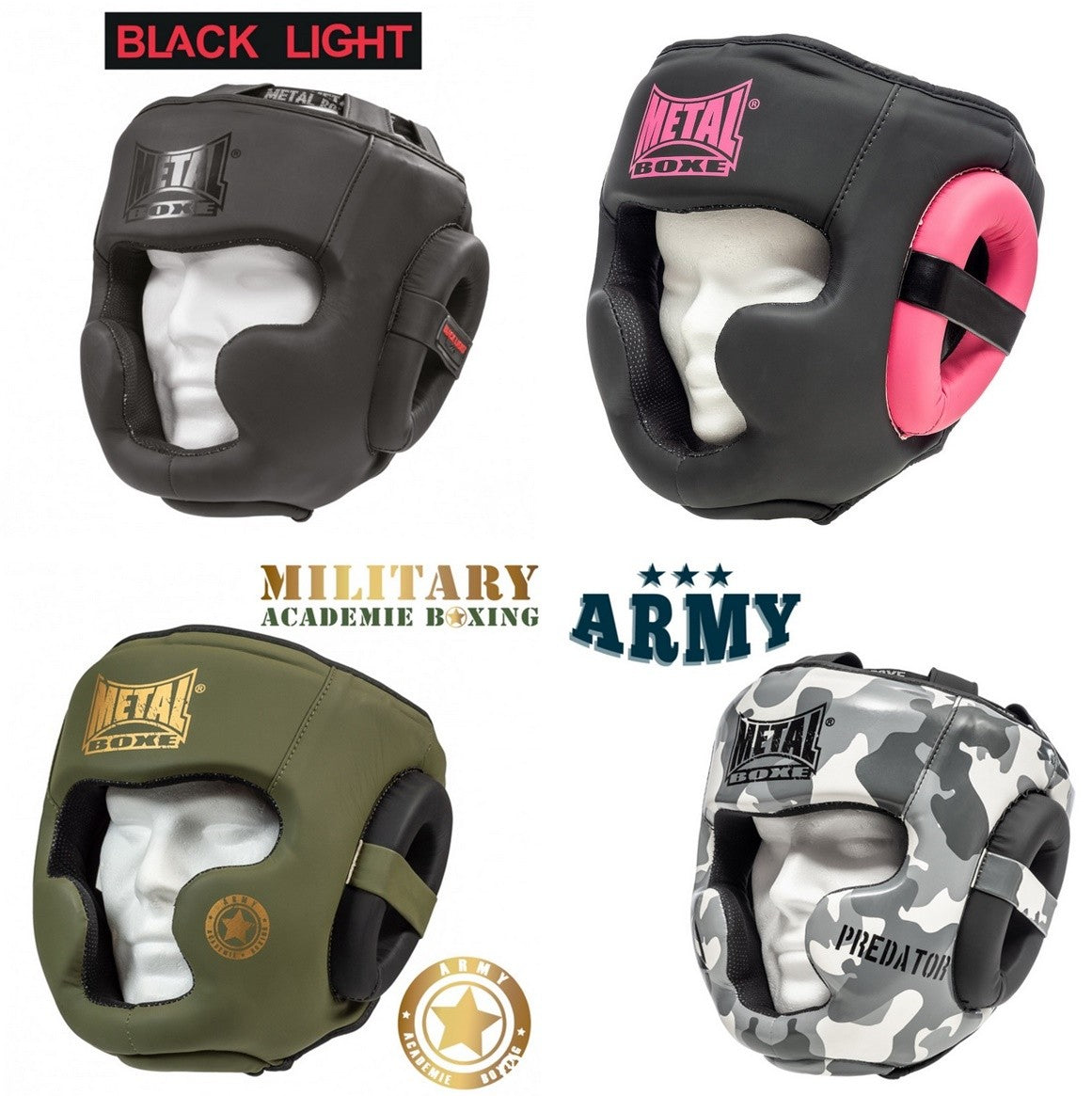 Pro Full Face Training Headgear METAL BOXE
