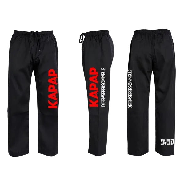 Pantalon Noir KAPAP Défense Personnelle
