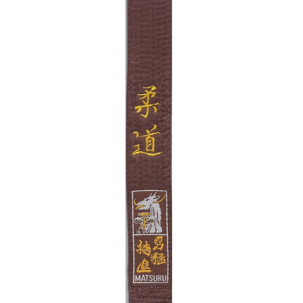 Brown Belt MATSURU Embroidered Judo