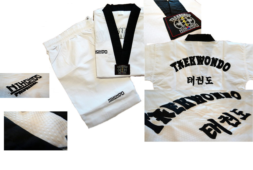 Dobok UltraLight col noir NIHONDO