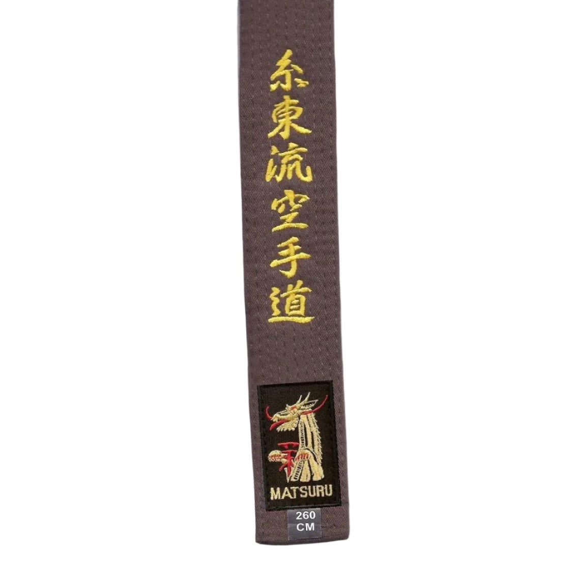 MATSURU Brown Belt Embroidered Shito Ryu Karate Do